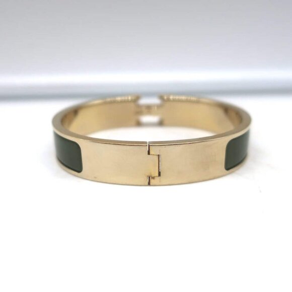 Hermes Clic H PM Bracelet Forest Green Enamel & Gold - Picture 5 of 7